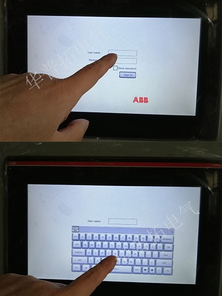 網(wǎng)板式細(xì)格柵控制系統(tǒng)ABB觸摸屏密碼登錄系統(tǒng)