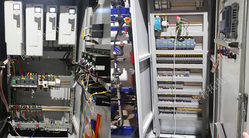 廢水處理PLC變頻控制柜內(nèi)部結(jié)構(gòu)