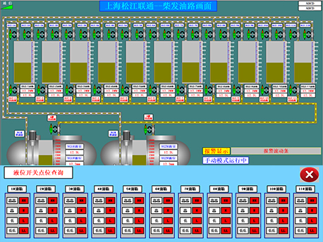油控觸摸屏畫面 液位點(diǎn)表