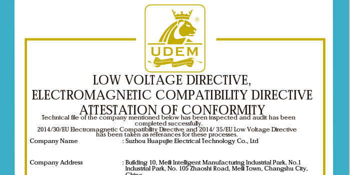 熱烈慶祝： 華普拓電氣 取得 歐盟認(rèn)證CE證書