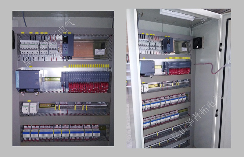 污水處理PLC控制柜內(nèi)部圖