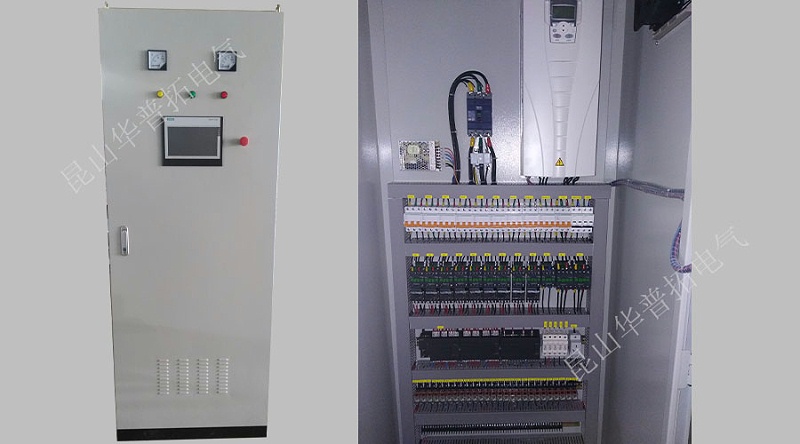 一臺(tái)觸摸屏PLC控制柜