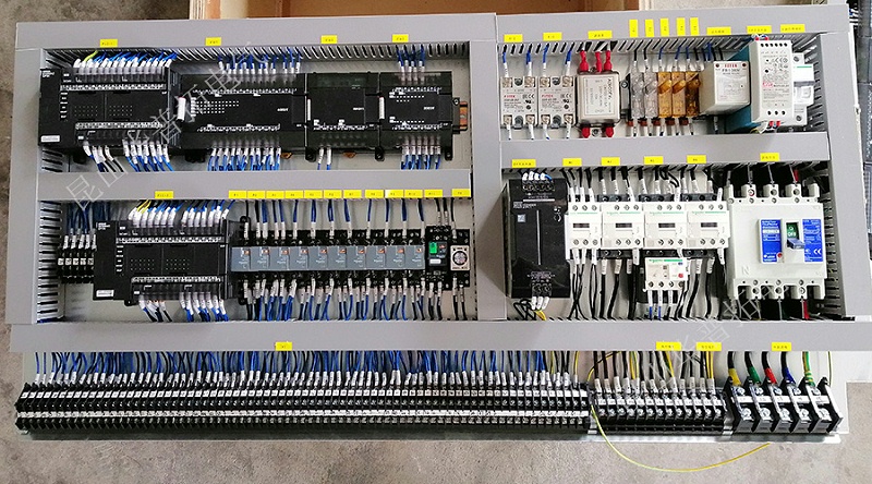 歐姆龍品牌PLC電氣柜電控底板安裝