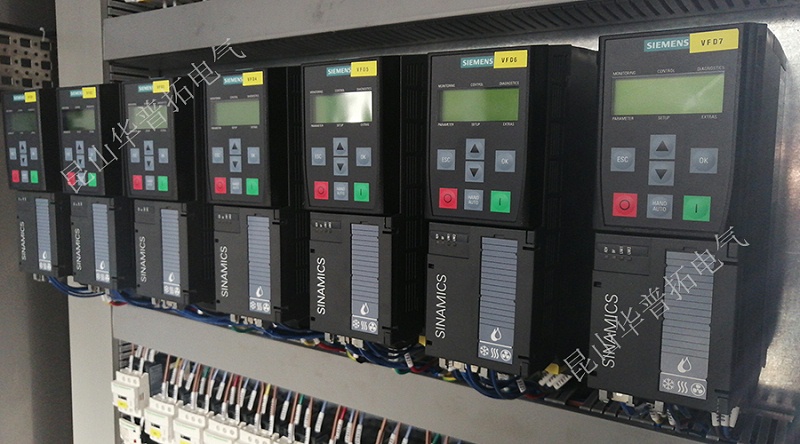 電氣控制柜內(nèi)部細(xì)節(jié)展示 進(jìn)口西門子G120系列變頻器